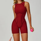 Women's V-neck Fitness Jumpsuits