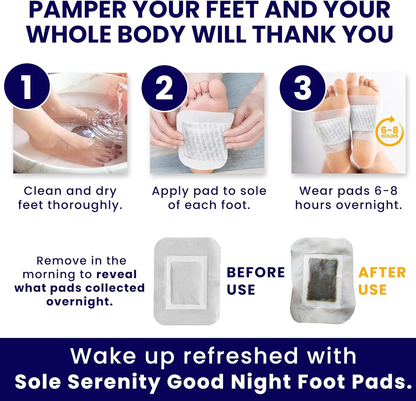 Good Night Sleep Detox Foot Pads